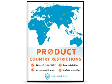 Produkt - blokada kraju OpenCart 2