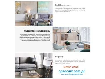 Siatka zdjęć i tekstu