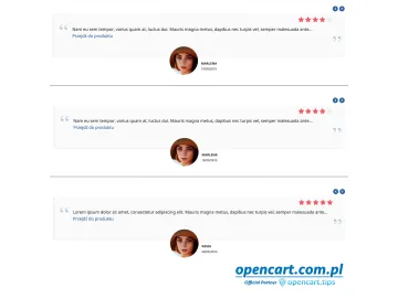 Opinie klientów karuzela