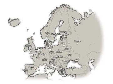 Mapa Europy dla Joomla