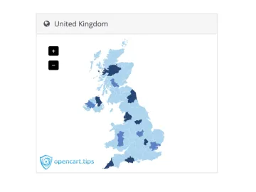 Mapa Wielkiej Brytanii w administratorze
